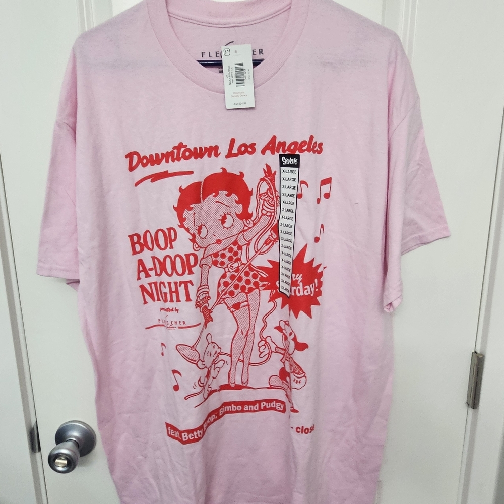 NWT Betty BoopBoop A-Doop Night T Shirt - XL